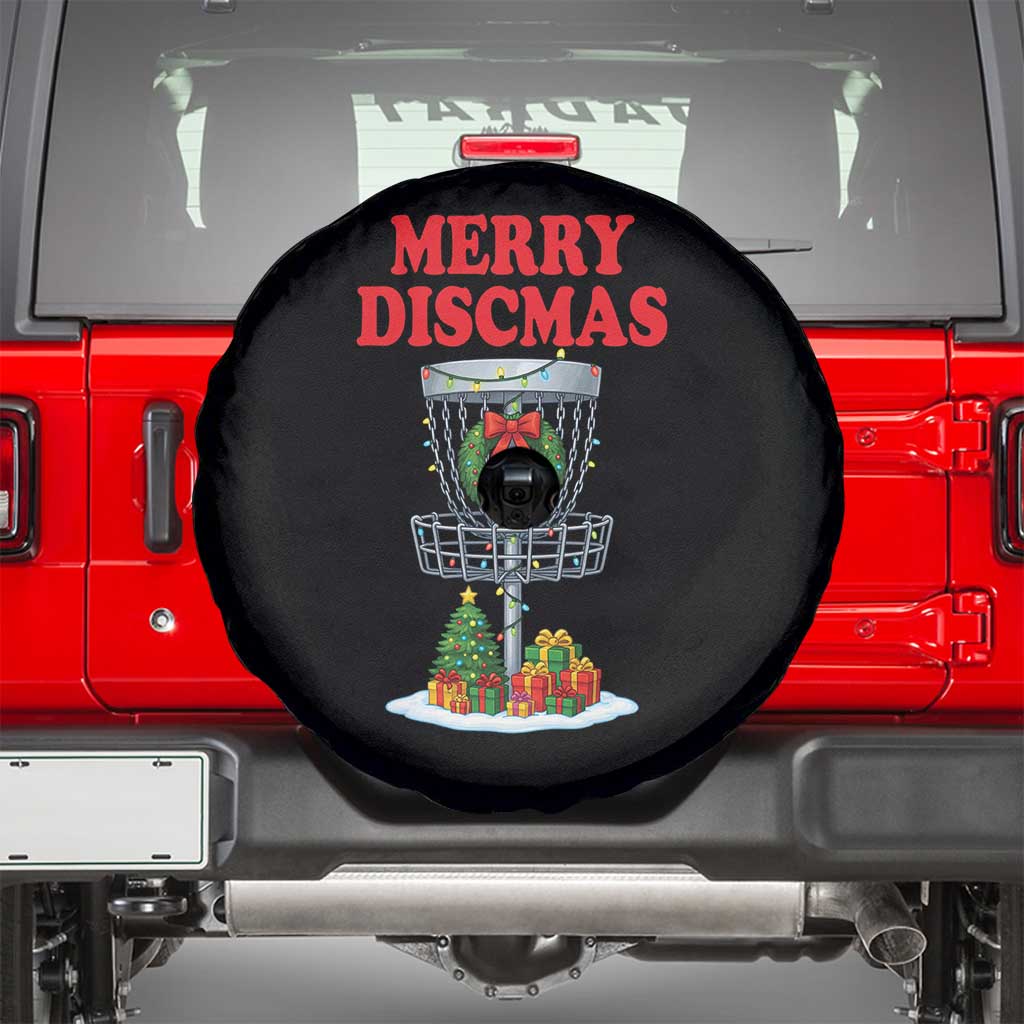 Christmas Disc Golf Spare Tire Cover Merry Discmas Golfers Frisbee Golfer Xmas Gift - Wonder Print Shop