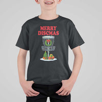 Christmas Disc Golf T Shirt For Kid Merry Discmas Golfers Frisbee Golfer Xmas Gift - Wonder Print Shop
