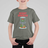 Christmas Disc Golf T Shirt For Kid Merry Discmas Golfers Frisbee Golfer Xmas Gift - Wonder Print Shop