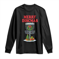 Christmas Disc Golf Long Sleeve Shirt Merry Discmas Golfers Frisbee Golfer Xmas Gift - Wonder Print Shop
