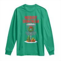 Christmas Disc Golf Long Sleeve Shirt Merry Discmas Golfers Frisbee Golfer Xmas Gift - Wonder Print Shop