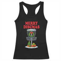 Christmas Disc Golf Racerback Tank Top Merry Discmas Golfers Frisbee Golfer Xmas Gift - Wonder Print Shop