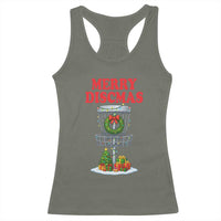 Christmas Disc Golf Racerback Tank Top Merry Discmas Golfers Frisbee Golfer Xmas Gift - Wonder Print Shop