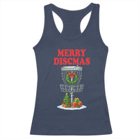 Christmas Disc Golf Racerback Tank Top Merry Discmas Golfers Frisbee Golfer Xmas Gift - Wonder Print Shop