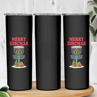 Christmas Disc Golf Skinny Tumbler Merry Discmas Golfers Frisbee Golfer Xmas Gift - Wonder Print Shop