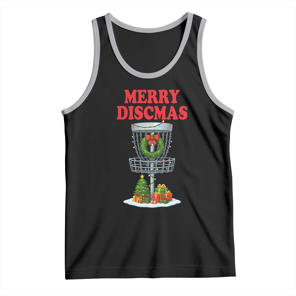 Christmas Disc Golf Tank Top Merry Discmas Golfers Frisbee Golfer Xmas Gift - Wonder Print Shop