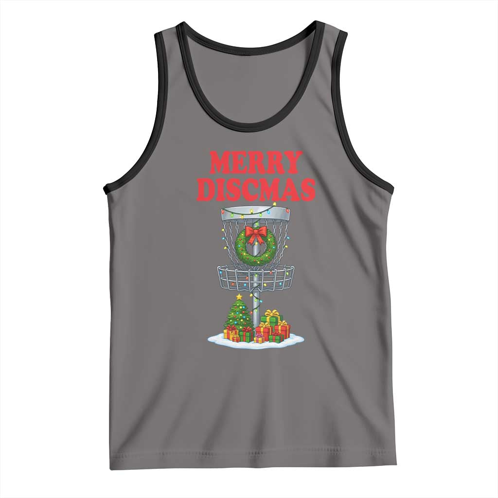 Christmas Disc Golf Tank Top Merry Discmas Golfers Frisbee Golfer Xmas Gift - Wonder Print Shop