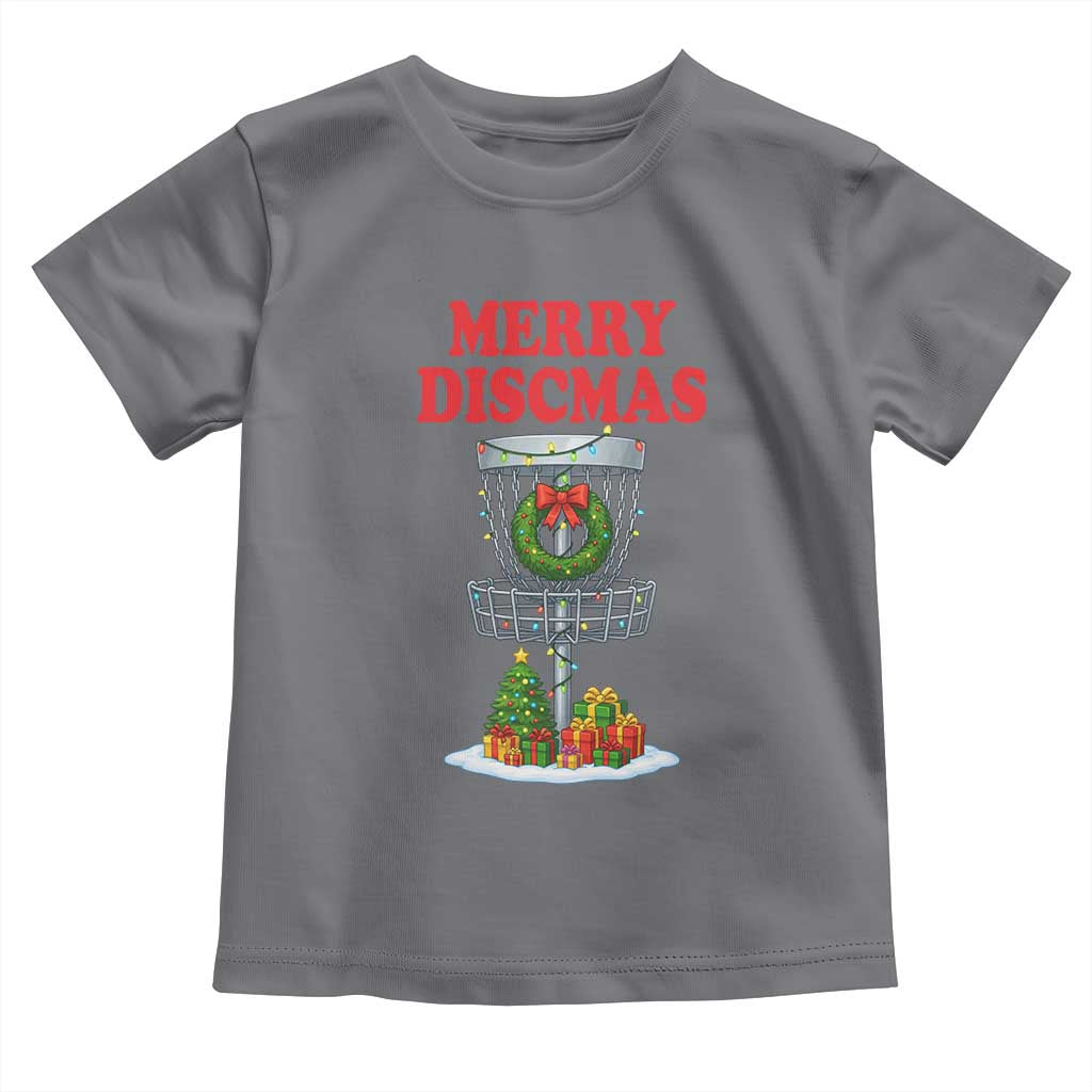 Christmas Disc Golf Toddler T Shirt Merry Discmas Golfers Frisbee Golfer Xmas Gift - Wonder Print Shop