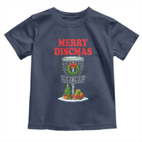 Christmas Disc Golf Toddler T Shirt Merry Discmas Golfers Frisbee Golfer Xmas Gift - Wonder Print Shop