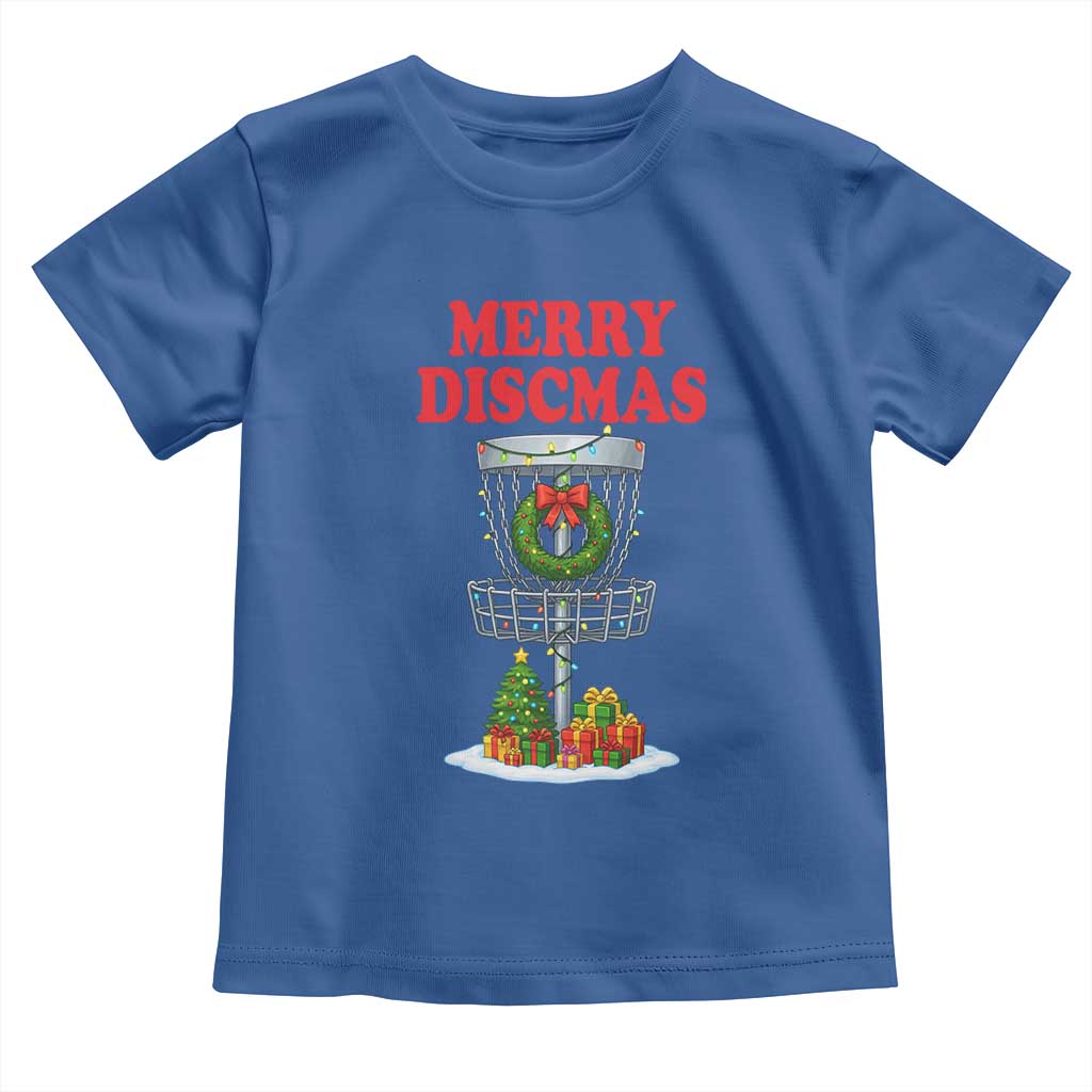 Christmas Disc Golf Toddler T Shirt Merry Discmas Golfers Frisbee Golfer Xmas Gift - Wonder Print Shop