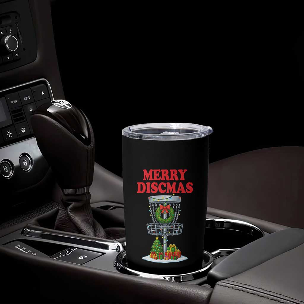 Christmas Disc Golf Tumbler Cup Merry Discmas Golfers Frisbee Golfer Xmas Gift - Wonder Print Shop
