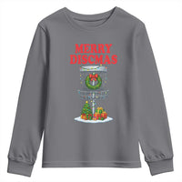 Christmas Disc Golf Youth Sweatshirt Merry Discmas Golfers Frisbee Golfer Xmas Gift - Wonder Print Shop