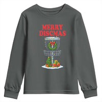 Christmas Disc Golf Youth Sweatshirt Merry Discmas Golfers Frisbee Golfer Xmas Gift - Wonder Print Shop
