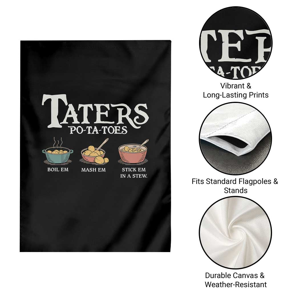 Taters Potatoes Garden Flag Funny Movie Fans Holiday Gift - Wonder Print Shop