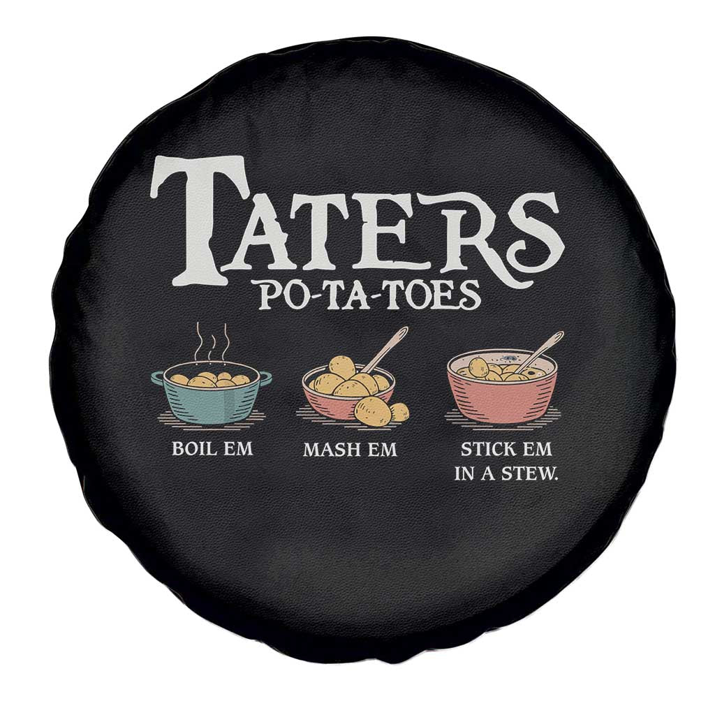 Taters Potatoes Spare Tire Cover Funny Movie Fans Holiday Gift - Wonder Print Shop