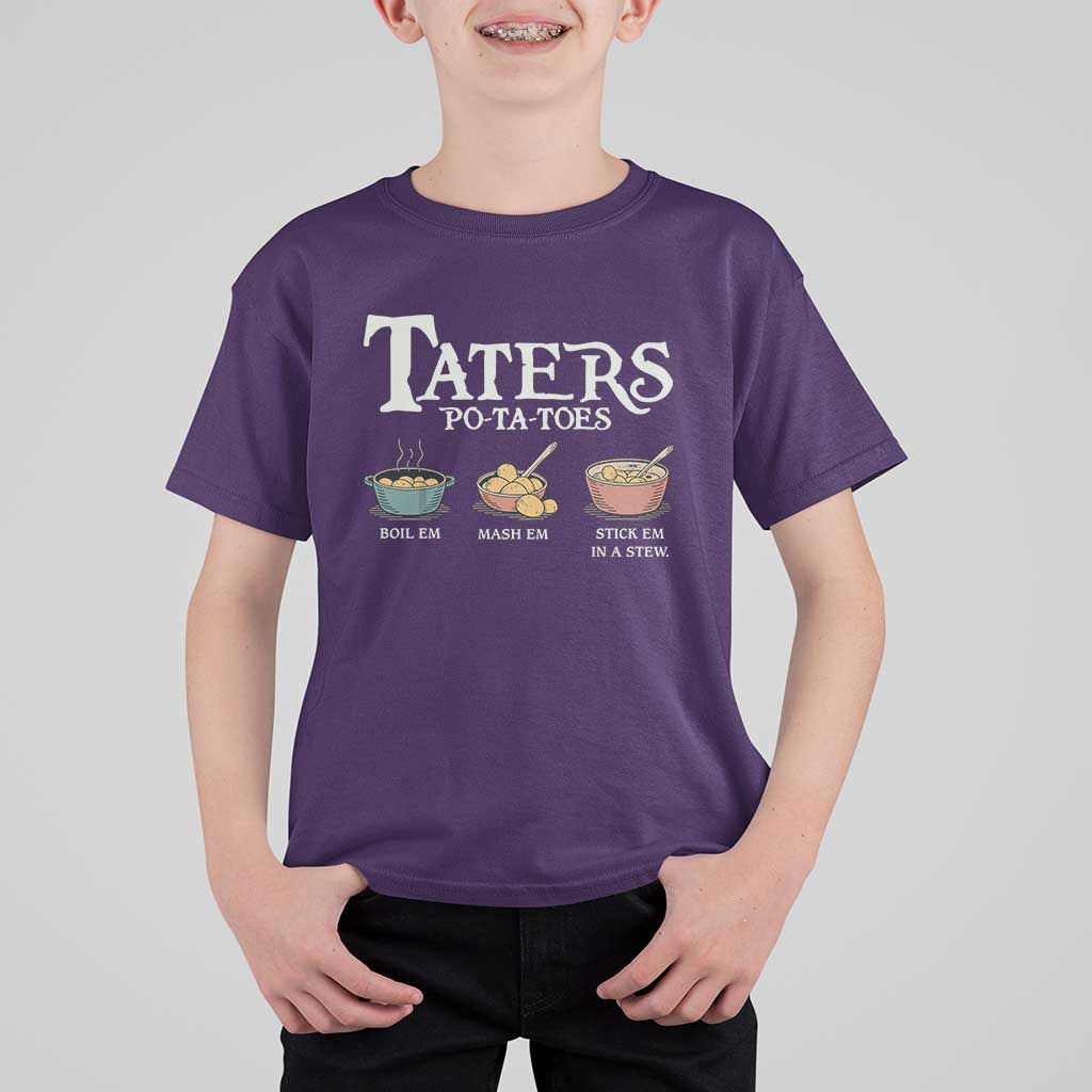 Taters Potatoes T Shirt For Kid Funny Movie Fans Holiday Gift - Wonder Print Shop