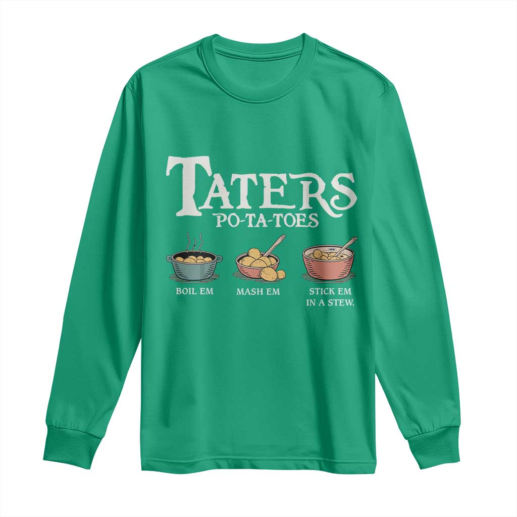 Taters Potatoes Long Sleeve Shirt Funny Movie Fans Holiday Gift - Wonder Print Shop