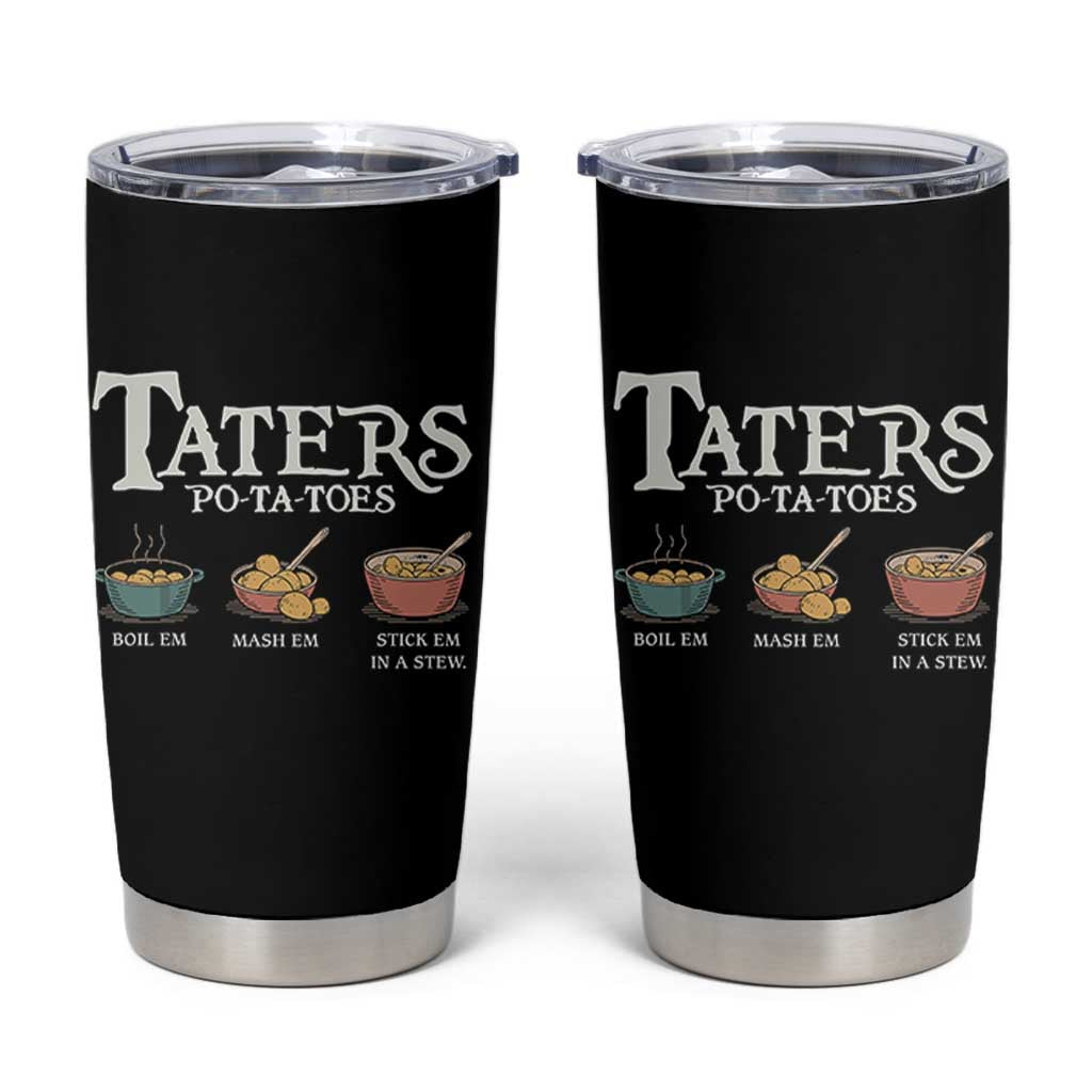 Taters Potatoes Tumbler Cup Funny Movie Fans Holiday Gift - Wonder Print Shop