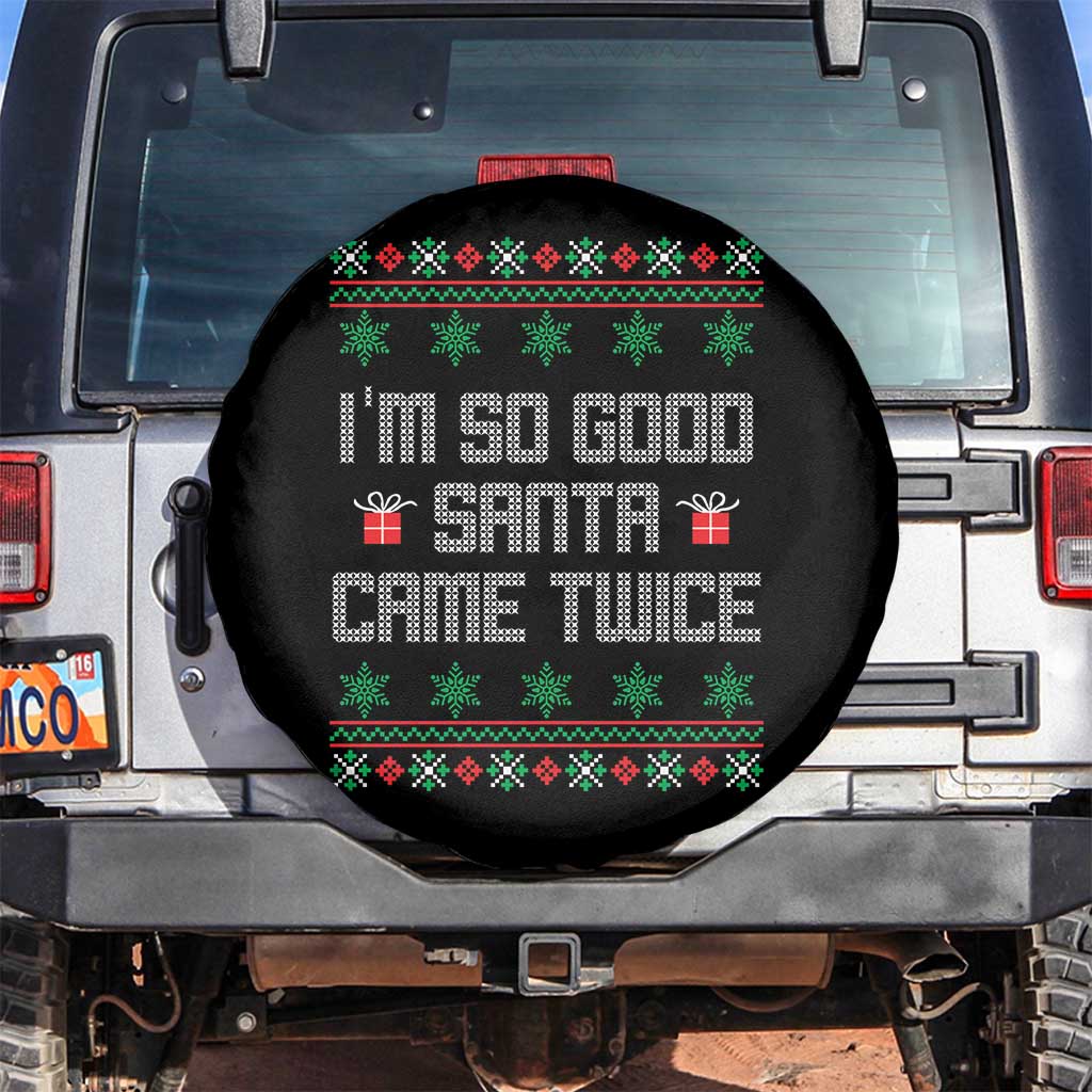 I'm So Good Santa Came Twice Spare Tire Cover Funny Ugly Matching Couple Christmas Outfit Pajama - Wonder Print Shop