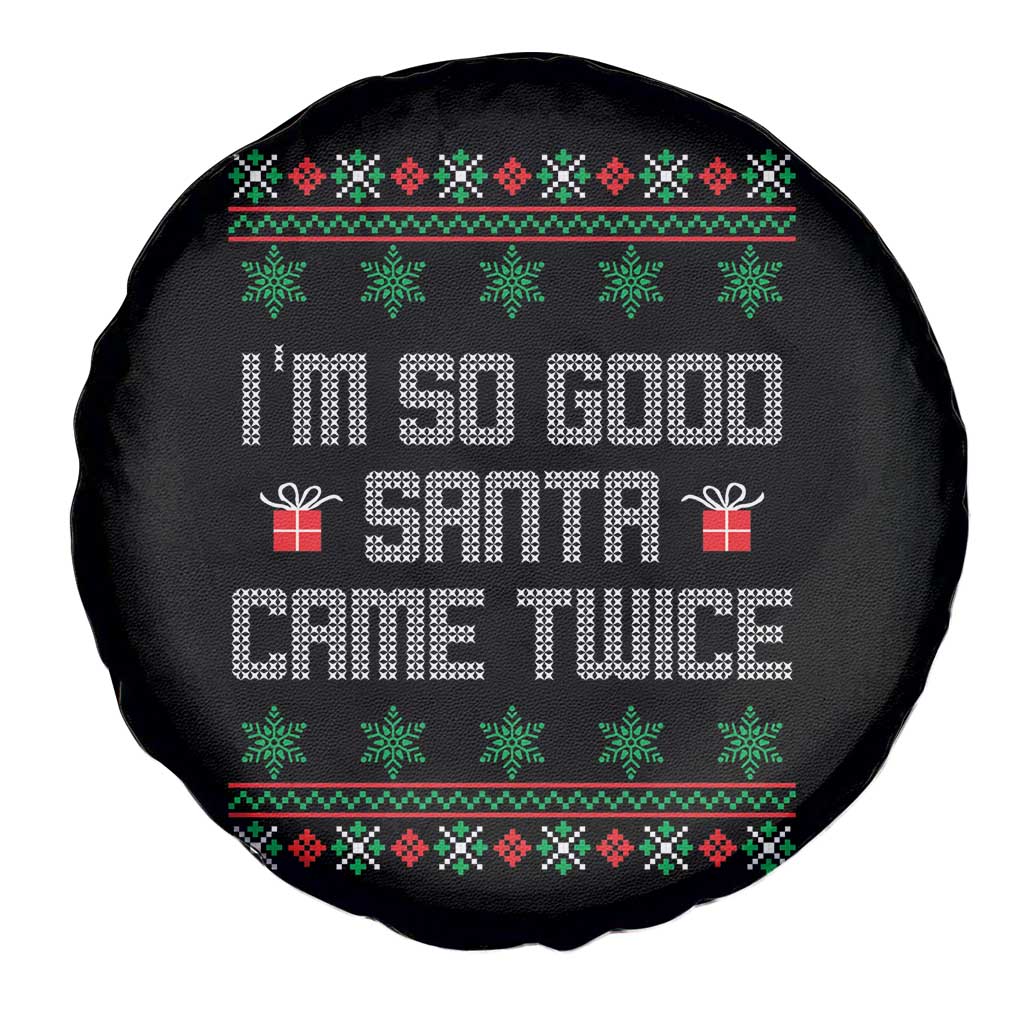 I'm So Good Santa Came Twice Spare Tire Cover Funny Ugly Matching Couple Christmas Outfit Pajama - Wonder Print Shop