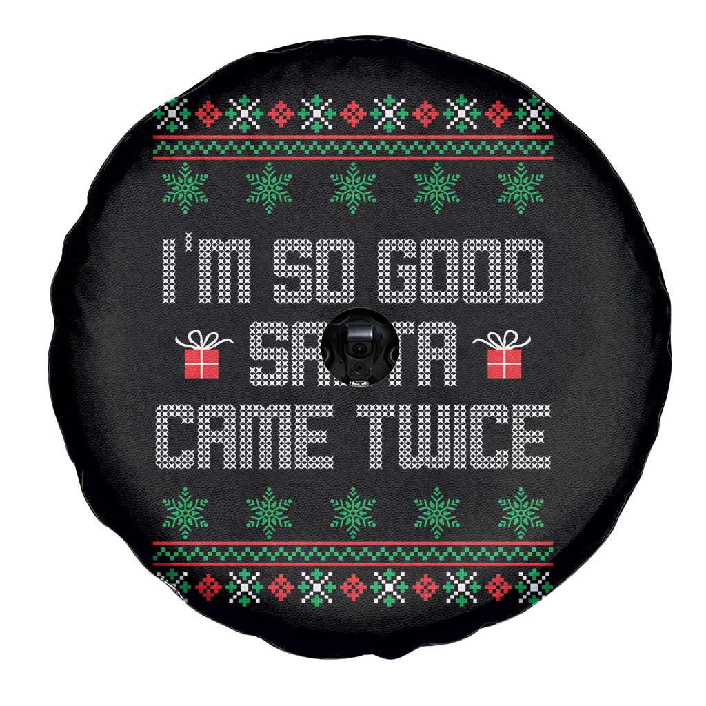 I'm So Good Santa Came Twice Spare Tire Cover Funny Ugly Matching Couple Christmas Outfit Pajama - Wonder Print Shop