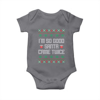 I'm So Good Santa Came Twice Baby Onesie Funny Ugly Matching Couple Christmas Outfit Pajama - Wonder Print Shop