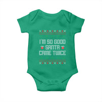 I'm So Good Santa Came Twice Baby Onesie Funny Ugly Matching Couple Christmas Outfit Pajama - Wonder Print Shop
