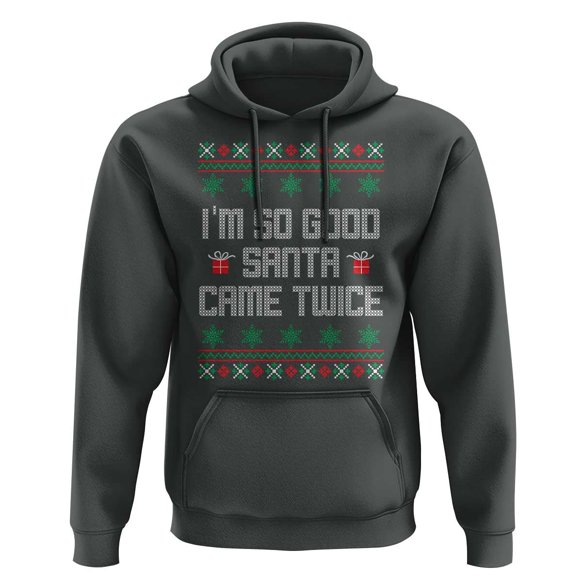I'm So Good Santa Came Twice Hoodie Funny Ugly Matching Couple Christmas Outfit Pajama - Wonder Print Shop