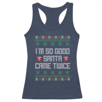 I'm So Good Santa Came Twice Racerback Tank Top Funny Ugly Matching Couple Christmas Outfit Pajama - Wonder Print Shop