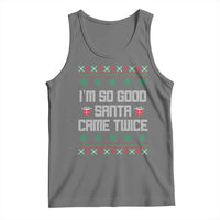 I'm So Good Santa Came Twice Tank Top Funny Ugly Matching Couple Christmas Outfit Pajama - Wonder Print Shop