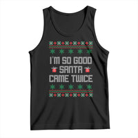 I'm So Good Santa Came Twice Tank Top Funny Ugly Matching Couple Christmas Outfit Pajama - Wonder Print Shop