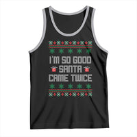 I'm So Good Santa Came Twice Tank Top Funny Ugly Matching Couple Christmas Outfit Pajama - Wonder Print Shop