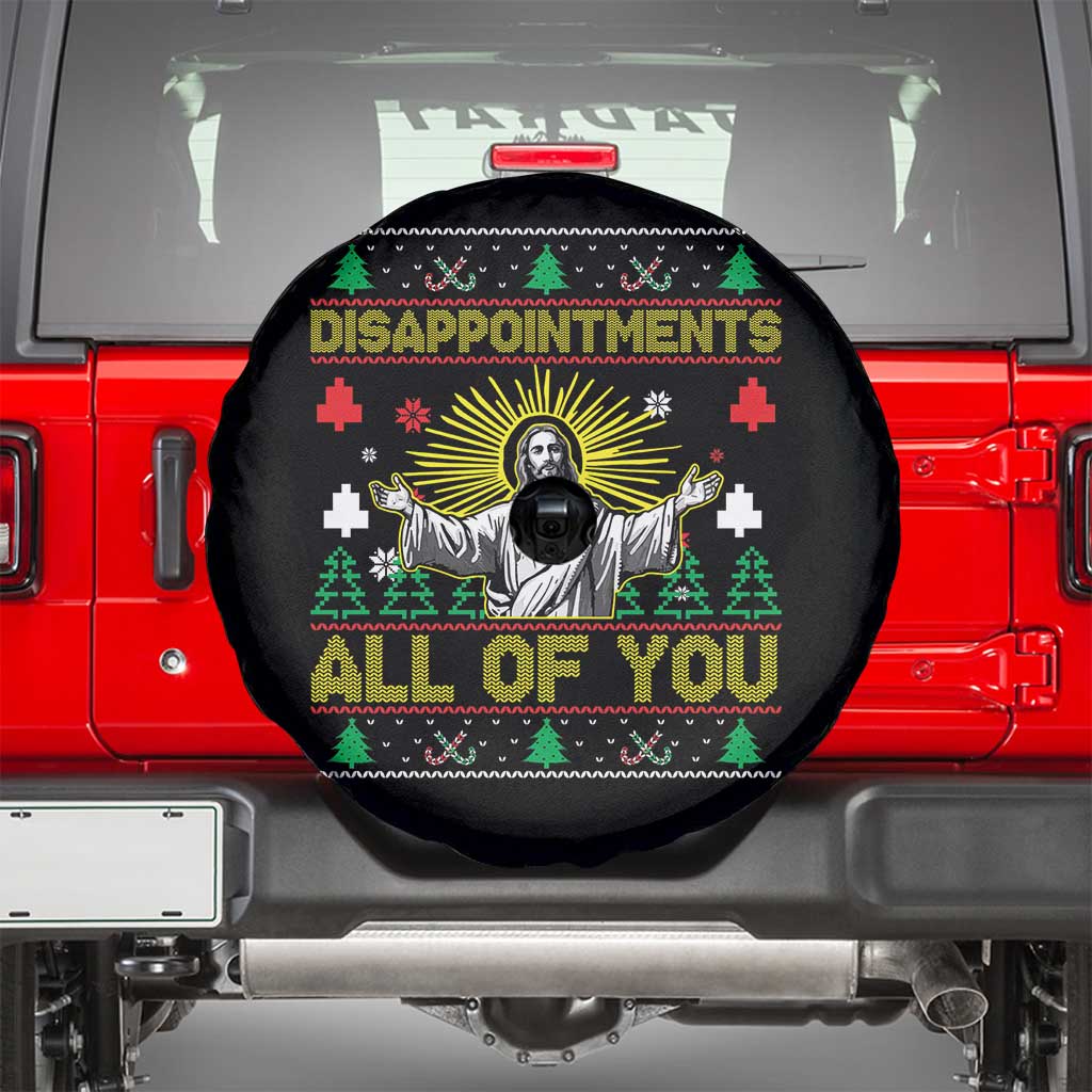 Funny Jesus Christmas Spare Tire Cover Disappointments All of You Jesus Ugly Xmas - Wonder Print Shop