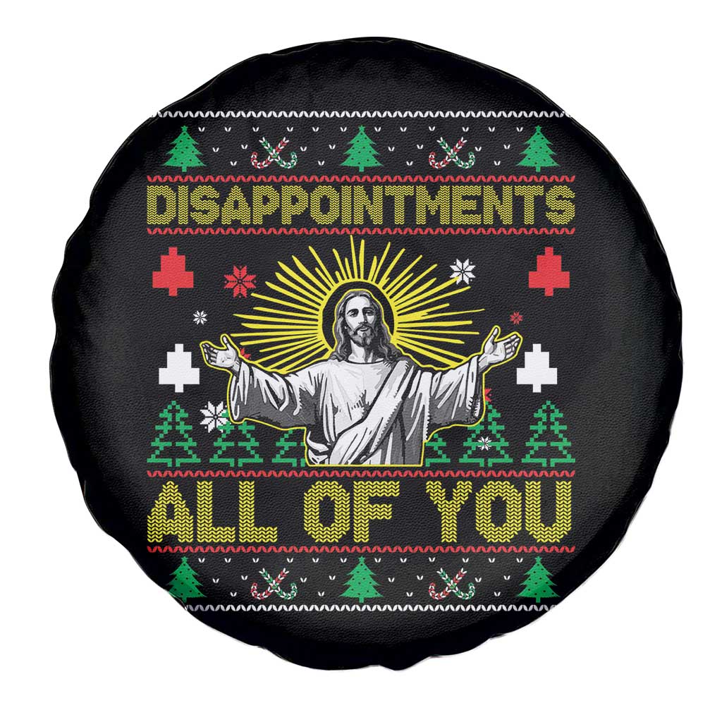 Funny Jesus Christmas Spare Tire Cover Disappointments All of You Jesus Ugly Xmas - Wonder Print Shop