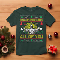 Funny Jesus Christmas T Shirt Disappointments All of You Jesus Ugly Xmas - Wonder Print Shop