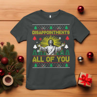 Funny Jesus Christmas T Shirt Disappointments All of You Jesus Ugly Xmas - Wonder Print Shop