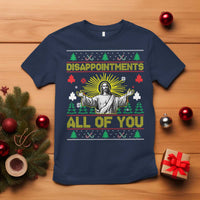 Funny Jesus Christmas T Shirt Disappointments All of You Jesus Ugly Xmas - Wonder Print Shop
