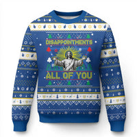 Funny Jesus Christmas Hanukkah Ugly Sweater Disappointments All of You Jesus Ugly Xmas - Wonder Print Shop
