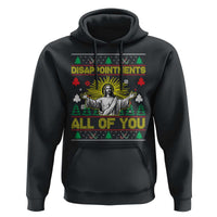 Funny Jesus Christmas Hoodie Disappointments All of You Jesus Ugly Xmas - Wonder Print Shop