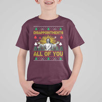 Funny Jesus Christmas T Shirt For Kid Disappointments All of You Jesus Ugly Xmas - Wonder Print Shop
