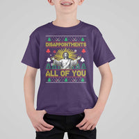 Funny Jesus Christmas T Shirt For Kid Disappointments All of You Jesus Ugly Xmas - Wonder Print Shop