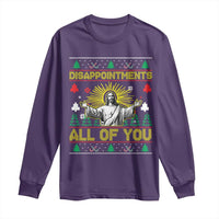 Funny Jesus Christmas Long Sleeve Shirt Disappointments All of You Jesus Ugly Xmas - Wonder Print Shop