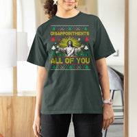 Funny Jesus Christmas T Shirt For Women Disappointments All of You Jesus Ugly Xmas - Wonder Print Shop