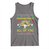 Funny Jesus Christmas Tank Top Disappointments All of You Jesus Ugly Xmas - Wonder Print Shop
