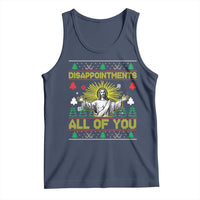 Funny Jesus Christmas Tank Top Disappointments All of You Jesus Ugly Xmas - Wonder Print Shop