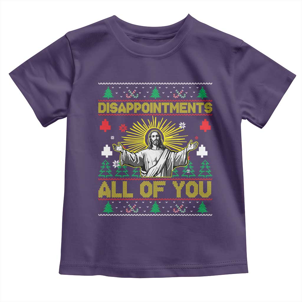 Funny Jesus Christmas Toddler T Shirt Disappointments All of You Jesus Ugly Xmas - Wonder Print Shop
