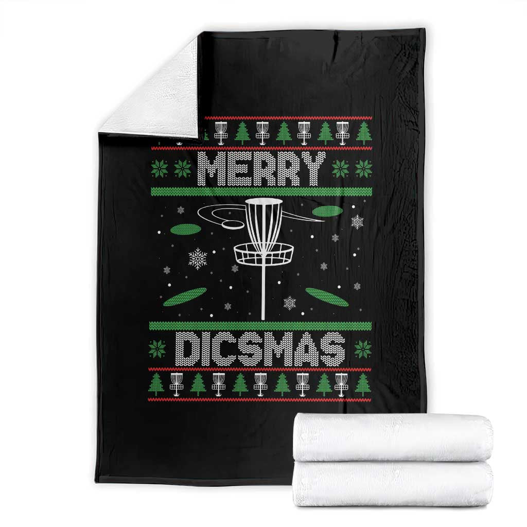 Disc Golf Christmas Throw Blanket Merry Discmas Ugly Xmas - Wonder Print Shop