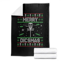 Disc Golf Christmas Throw Blanket Merry Discmas Ugly Xmas - Wonder Print Shop