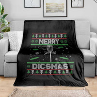 Disc Golf Christmas Throw Blanket Merry Discmas Ugly Xmas - Wonder Print Shop