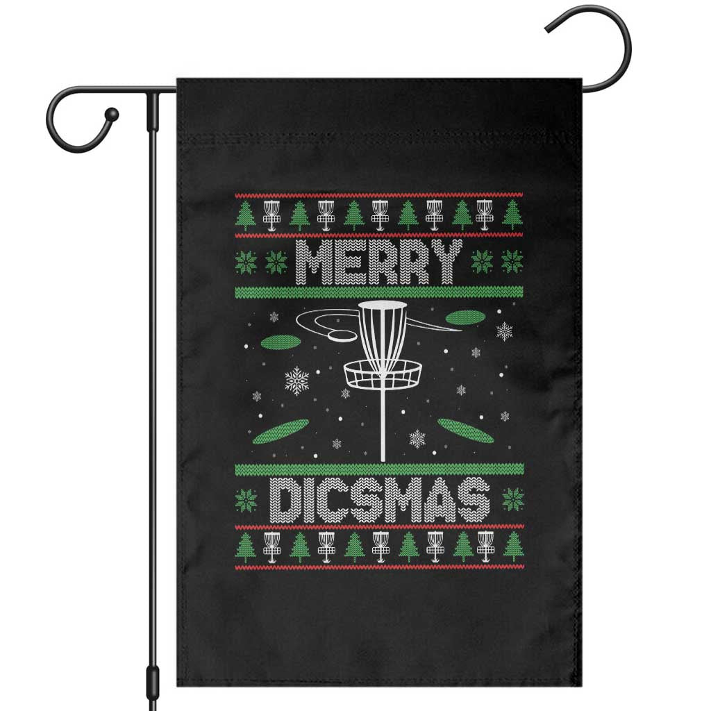 Disc Golf Christmas Garden Flag Merry Discmas Ugly Xmas - Wonder Print Shop